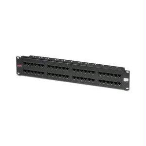 Apc By Schneider Electric Apc Cat 6 Patch Panel, 48 Port Rj45 To 110 568 A/b Color Coded