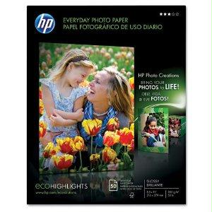 Hp Inc. Hp Everyday Photo Paper, Glossy, A, 50 Ct