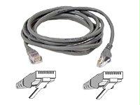 Belkin Components 5ft Cat5e Patch Cable, Utp, Gray Pvc Jacket, 24awg, T568b, 50 Micron, Gold Plate