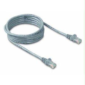 Belkin Components 15ft Cat5e Snagless Patch Cable, Utp, Gray Pvc Jacket, 24awg, T568b, 50 Micron,