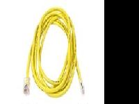 Belkin Components 7ft Cat5e Patch Cable, Utp, Yellow Pvc Jacket, 24awg, T568b, 50 Micron, Gold Pla