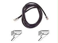 Belkin Components 7ft Cat5e Patch Cable, Utp, Black Pvc Jacket, 24awg, T568b, 50 Micron, Gold Plat