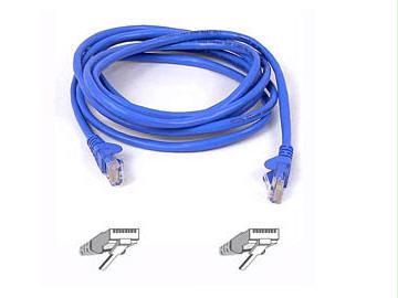 Belkin Components 20ft Cat5e Snagless Patch Cable, Utp, Blue Pvc Jacket, 24awg, T568b, 50 Micron,