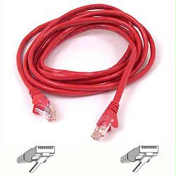 Belkin Components Patch Cable - Rj-45 (m) - Rj-45 (m) - 10 Ft - ( Cat 5e ) - Red