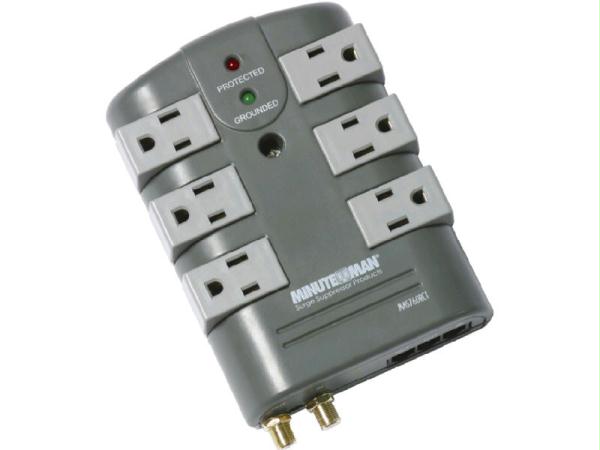 Minuteman Ups Mms760rct -- Surge Rotate 6r Coax/rj11 2