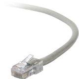 Belkin Components 2ft Cat5e Patch Cable, Utp, Gray Pvc Jacket, 24awg, T568b, 50 Micron, Gold Plate