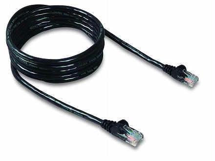 Belkin Components 3ft Cat5e Snagless Patch Cable, Utp, Black Pvc Jacket, 24awg, T568b, 50 Micron,