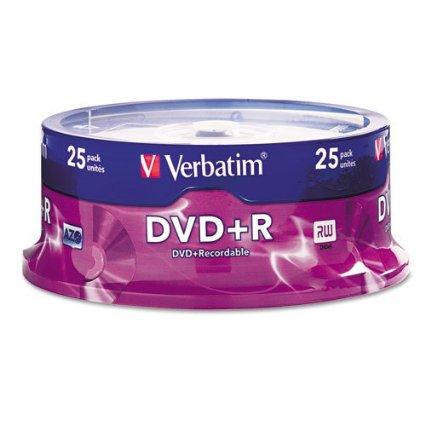 Verbatim Americas Llc Verbatim Azo Dvd+r 4.7gb 16x With Branded Surface-25pk Spindle