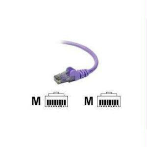 Belkin Components 6ft Cat6 Snagless Patch Cable, Utp, Purple Pvc Jacket, 23awg, 50 Micron, Gold Pl