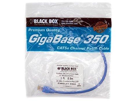Black Box Gigabase 350 Cat5e Patch Cable, Snagless