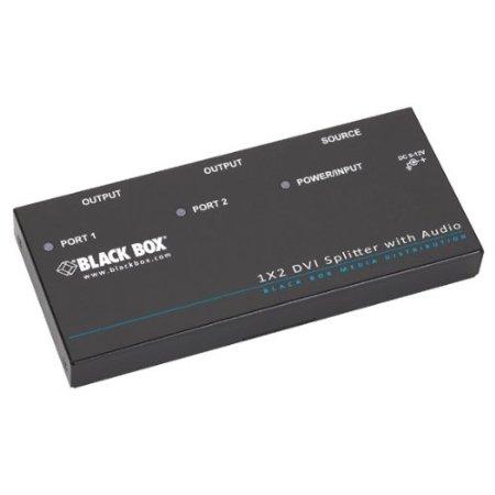 Black Box 1 X 2 Dvi-d Splitter With Audio And Hdcp
