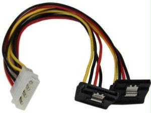 Startech Power Two Sata Drives From A Single Lp4 Power Supply Connector - Lp4 To Dual Sat