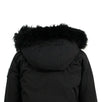 Boys Shearling Bomber Coat - Black