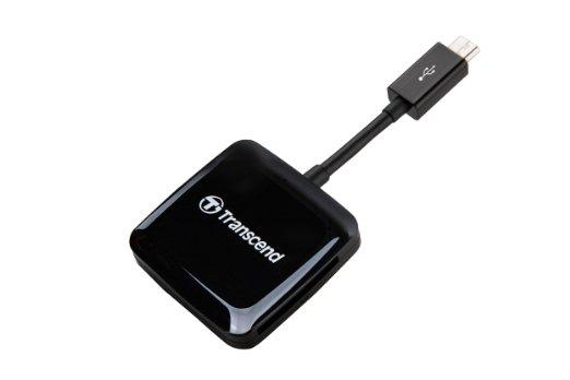 Transcend Information 8m Otg Reader W/au6350, Black