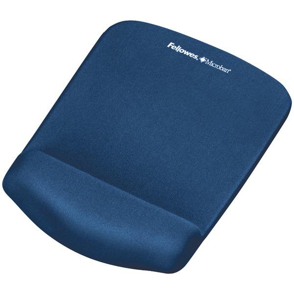 Fellowes, Inc. Plushtouch Mouse Pad Wrist Rest W/ Foamfusion-blue