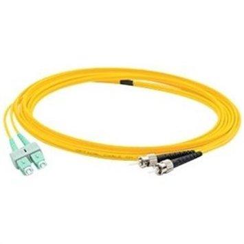 Add-on This Is A 2m Angled Sc (male) To St (male) Yellow Simplex Riser-rated Fiber Patc