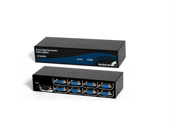 Startech 8 Port High Resolution Vga Video Splitter - 300 Mhz