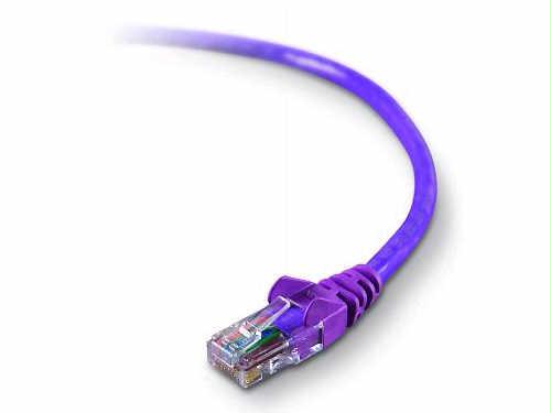 Belkin Components Patch Cable - Rj-45 (m) - Rj-45 (m) - 3 Ft - Utp - ( Cat 5e ) - Purple
