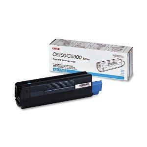 Okidata Toner Cartridge - Cyan - 5000 Pages - C5100n/5200n/5200ne/5300ne/5300nccs/5400/5
