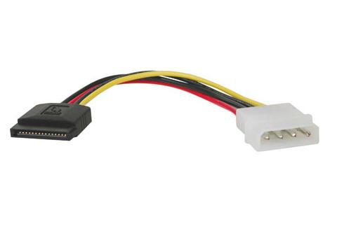 Tripp Lite 6in Serial Ata Sata Power Cable 4pin Molex To 15pin 6inch