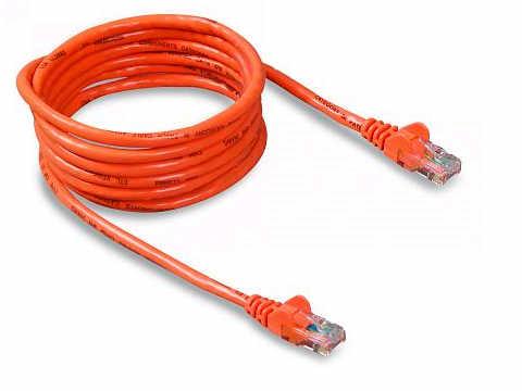Belkin Components 6ft Cat5e Snagless Patch Cable, Utp, Orange Pvc Jacket, 24awg, T568b, 50 Micron,