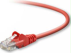 Belkin Components 4ft Cat5e Snagless Patch Cable, Utp, Red Pvc Jacket, 24awg, T568b, 50 Micron, Go