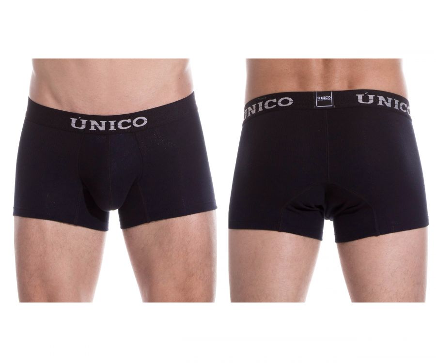 Boxer Briefs Soft Black Cotton
