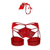 Blindfold Choker Garter Briefs