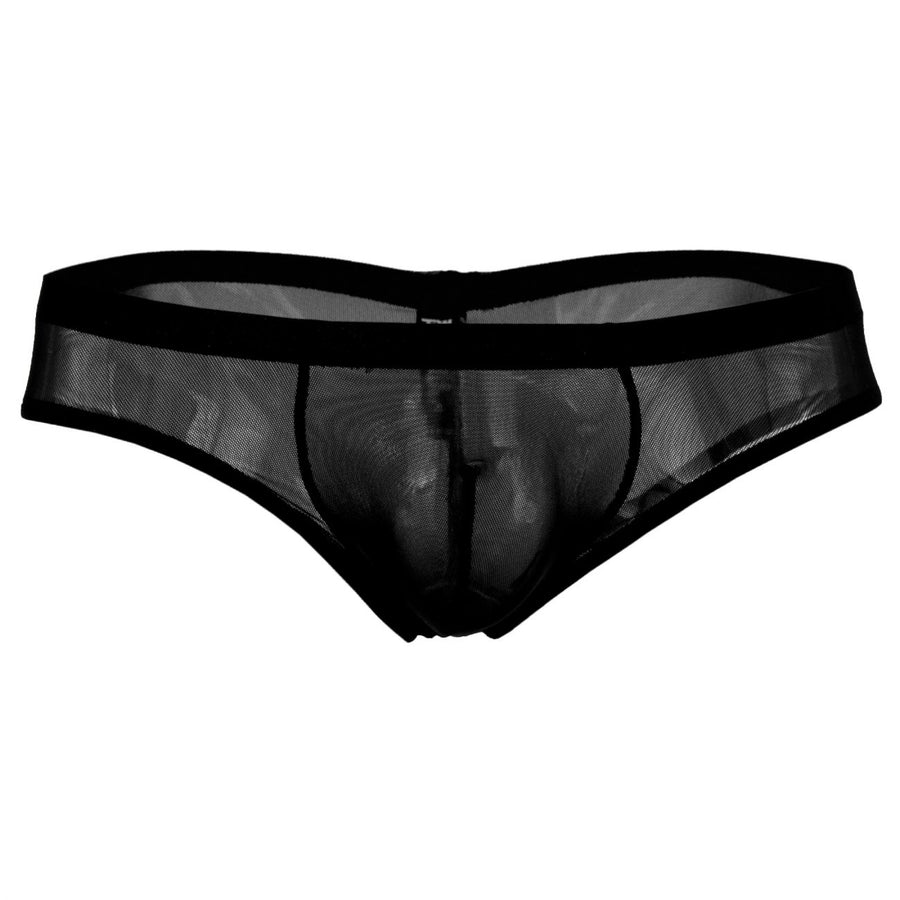 Euro Male Mesh Shirred Pouch Manty Briefs