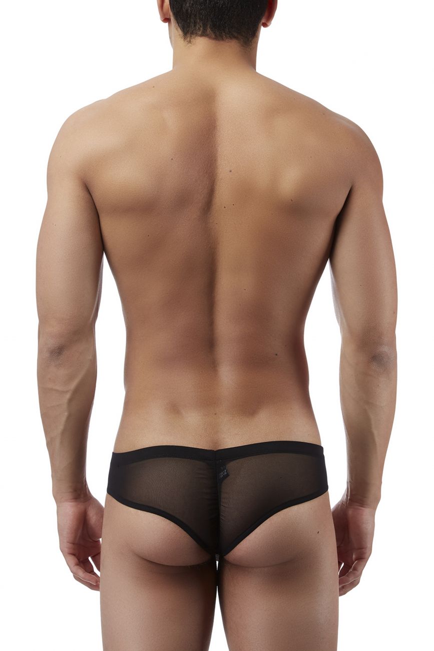 Euro Male Mesh Shirred Pouch Manty Briefs