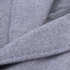Gray Tweed Wool Slim Fit Coat