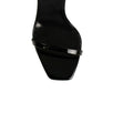 Patent Leather YSL Opyum Logo Sandals - Black
