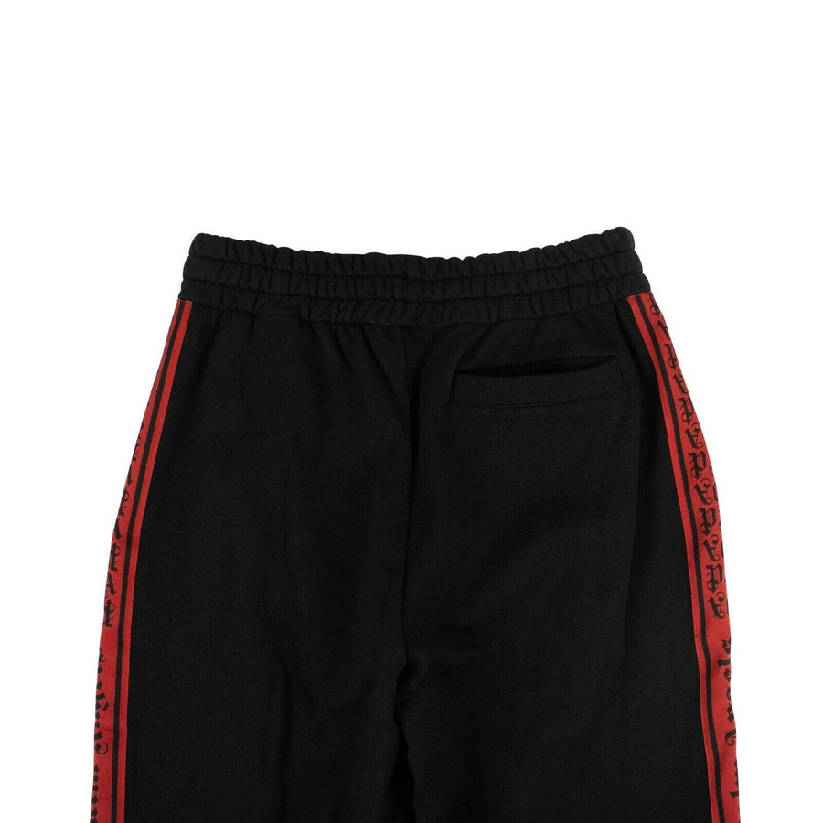 Cotton Side Tape Jogging Pants - Black