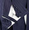 Drop 7 Thick Striped Cashmere Blend Suit - Navy / Purple