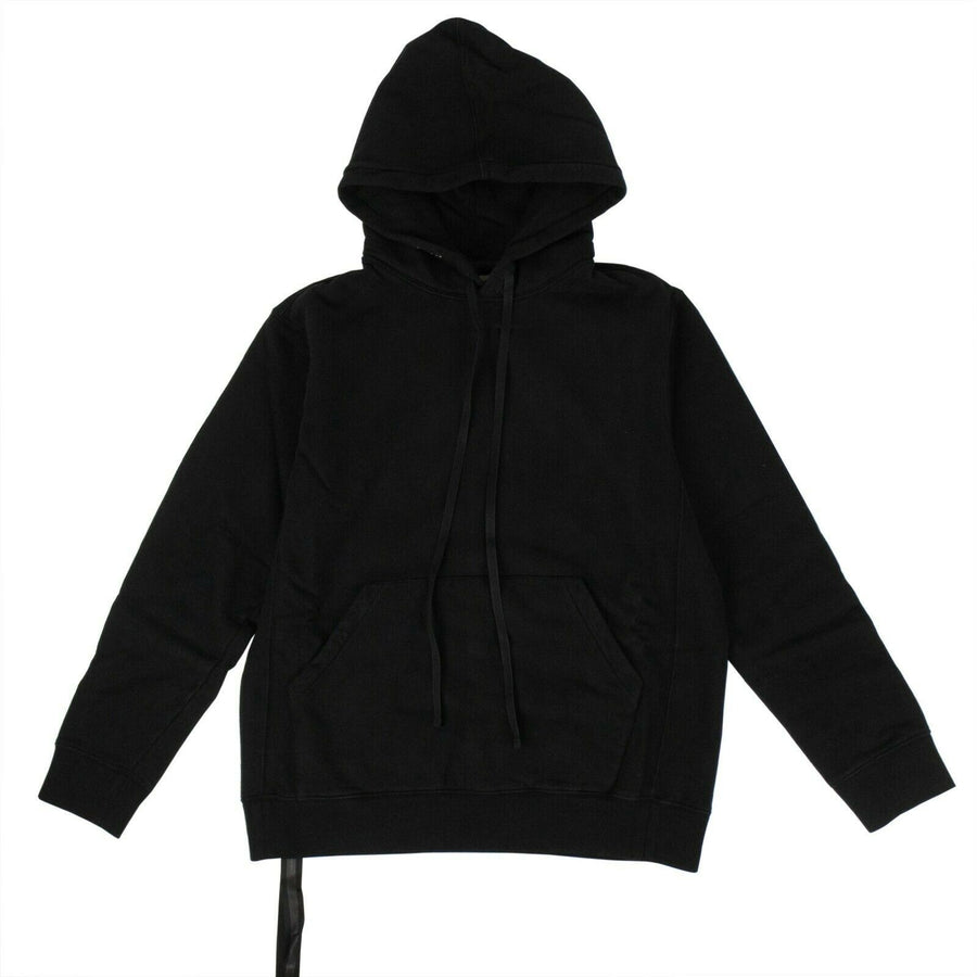 Cotton Brushed Hooded Sweatshirt - Black