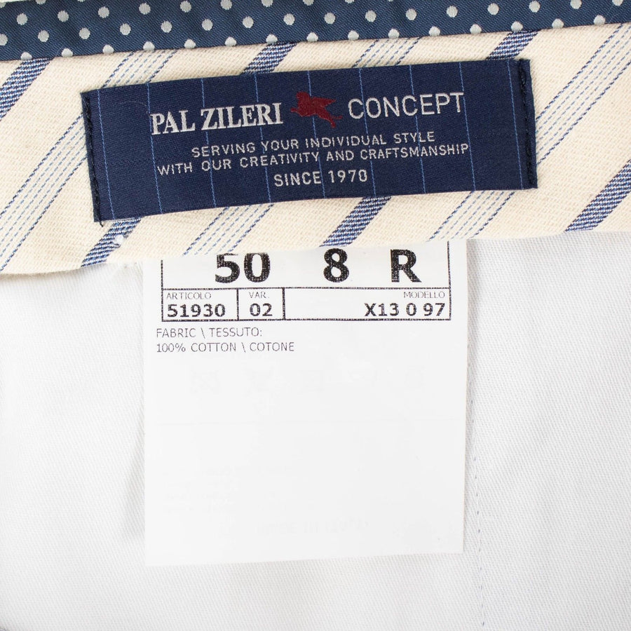 Blue Pinstripe Cotton Dress Pants