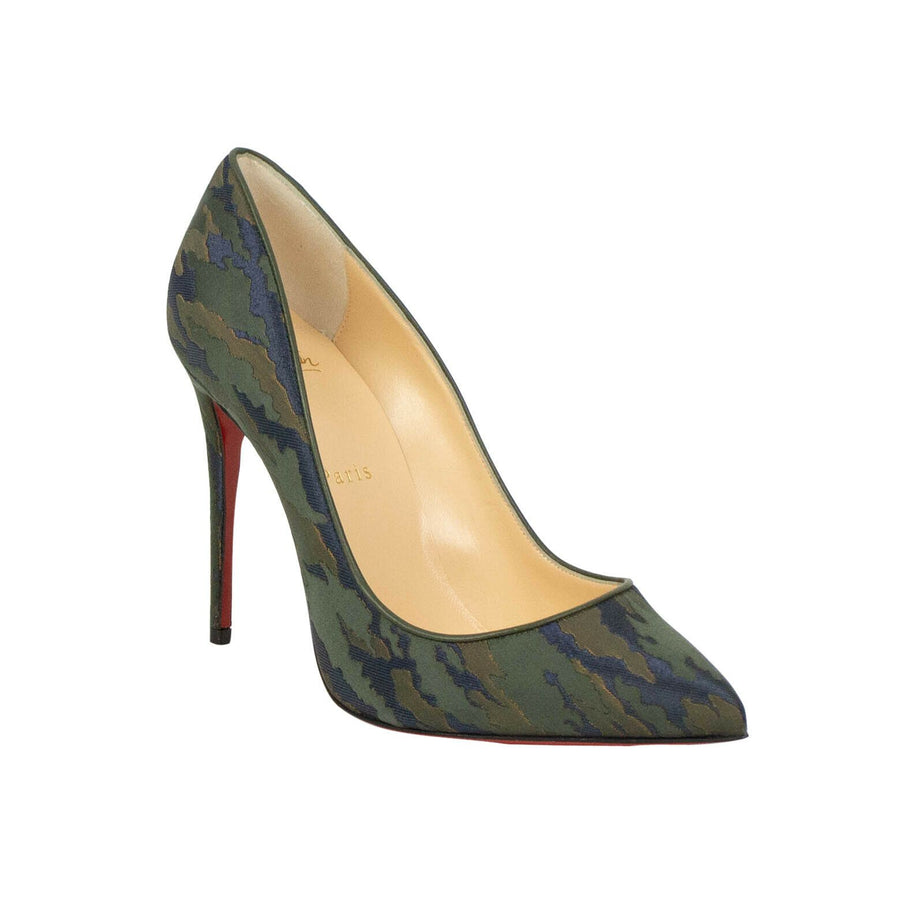 'Pigalle Follies' Camo Heels - Green