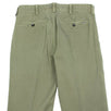 Cotton Button Fly Pants - Green