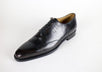 Leather Brogue Pattern Oxfords - Brown