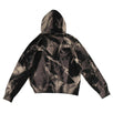 Dye Cotton Pullover Hoodie Sweatshirt - Black