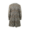 Embroidered Long Sleeve Dress - Gold / Silver