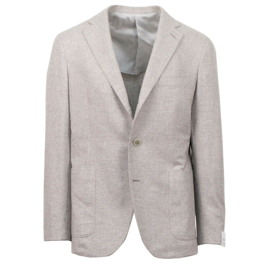 Drop 8 Wool Blend 3 Roll 2 Button Slim Fit Suit - Beige