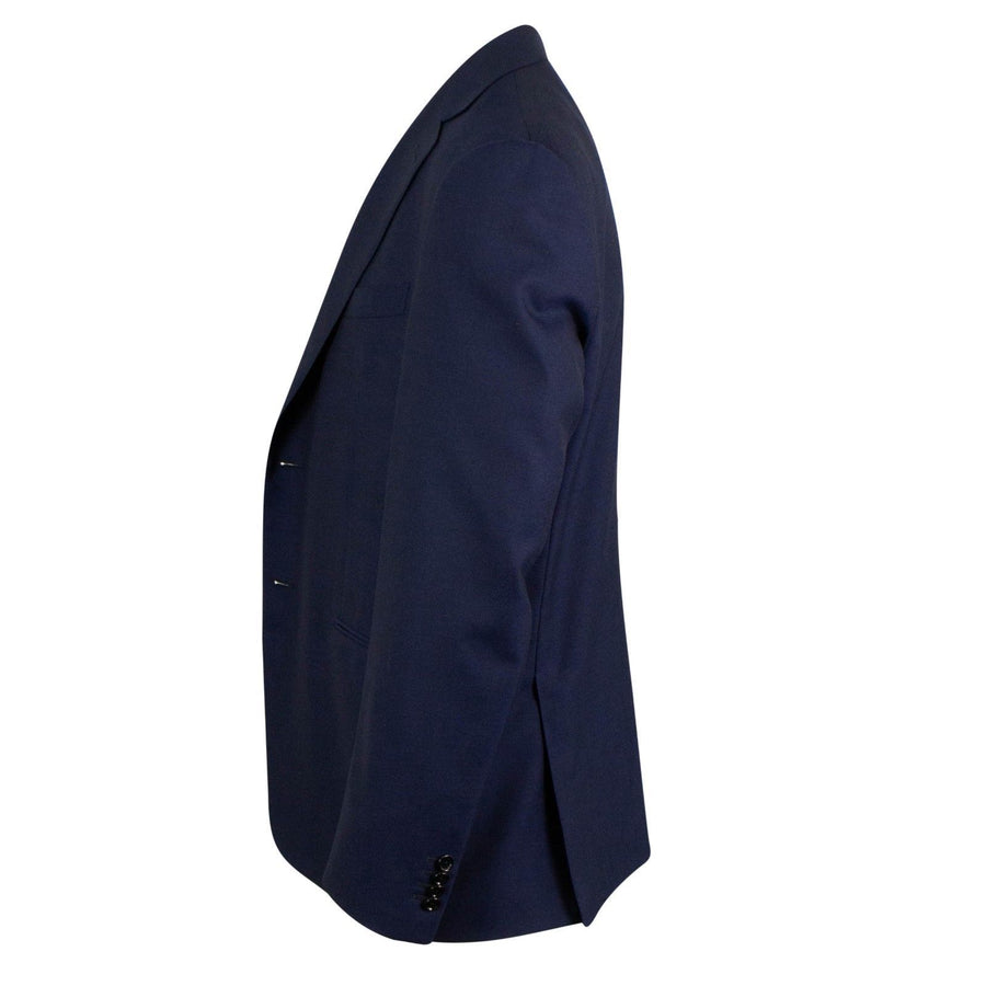 Caruso Drop 7 Wool Two Button Sport Coat -  Navy Blue