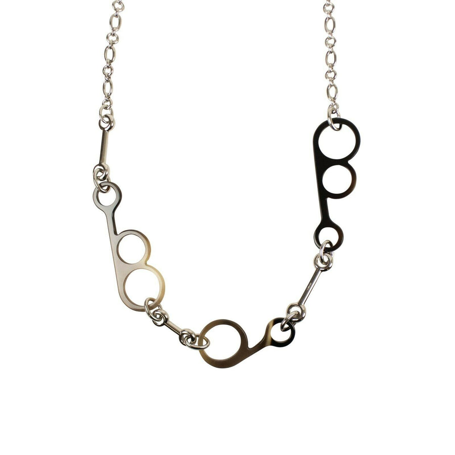 Rhapsody Long Chain Necklace - Silver
