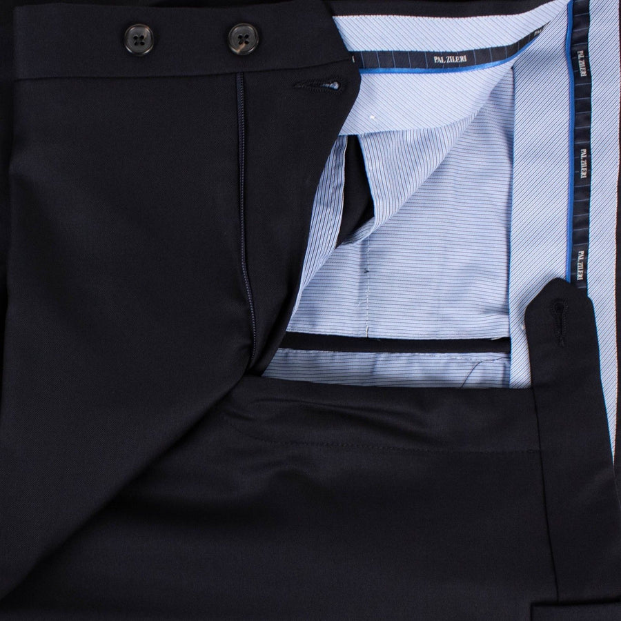Midnight Navy Blue Wool Dress Pants