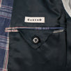 Drop 8 Plaid 3 Roll 2 Button Linen Sport Coat - Blue
