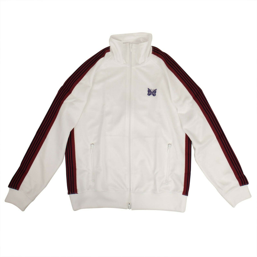 Polyester Side Striped Track Jacket - White