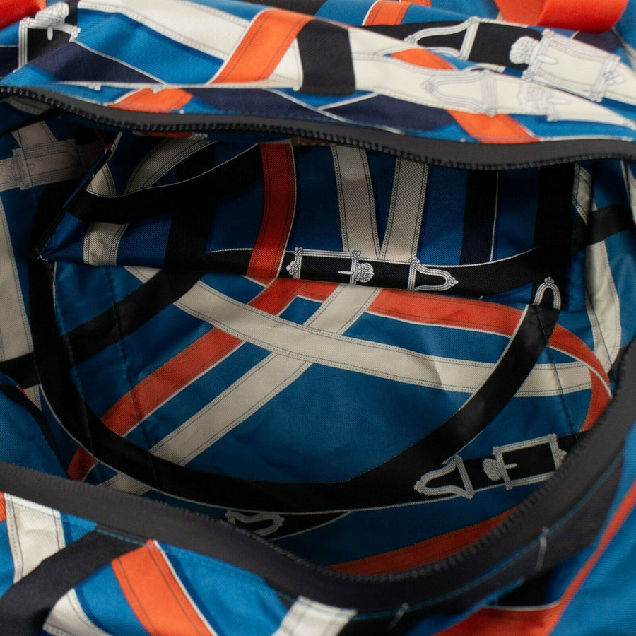 Cavalcadour Airsilk Duffel 38 Travel Bag - Orange / Blue