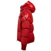 'Eloy' Accent Down Filled Quilted Puffer Coat - Red