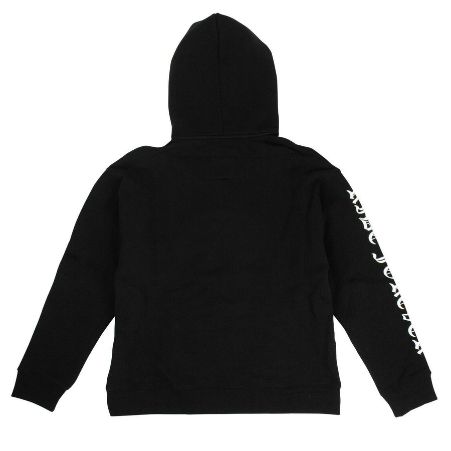 Cotton 'Ride Forver' Hoodie Sweatshirt - Black